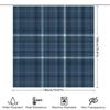Plaid Shower Curtain, Modern Bath Decor, Waterproof Fabric, Red Checkered Design For Bathroom Decoration 72X84 Inch Size (5Pcs S
