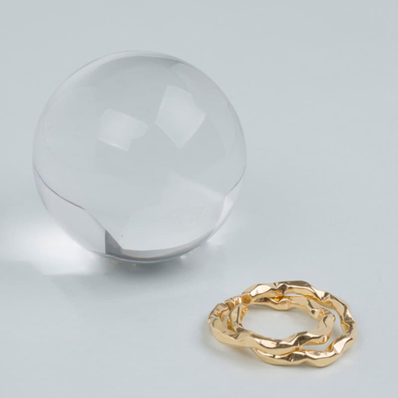 AUGUST ALICE Vanve Gold Double Wave Ring