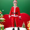 [HTPARY] Santa Cosplay Kids' Christmas Costume with Hat for Boys and Girls, Perfect for Recitals and School Festivals