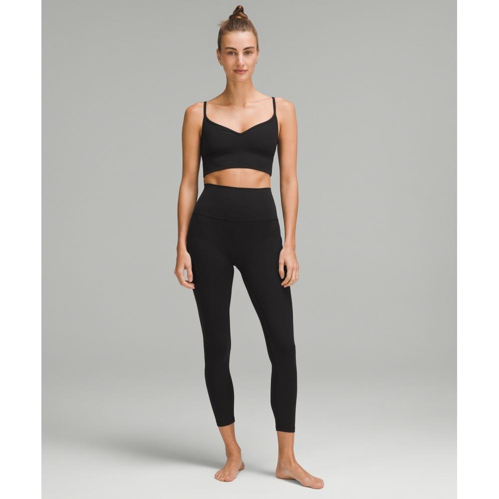 Lululemon Align  SweetheArt BrA  Light Support  A B Cup BlAck