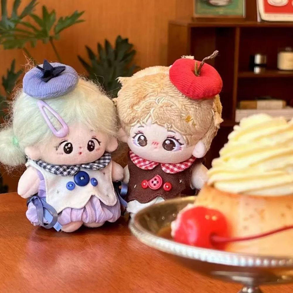 Fruit Cake 10cm Cotton Doll Clothes Blueberry Super Cute 10cm Doll Clothes Outfit Suit Lovely Doll Dress Up Clothes Set