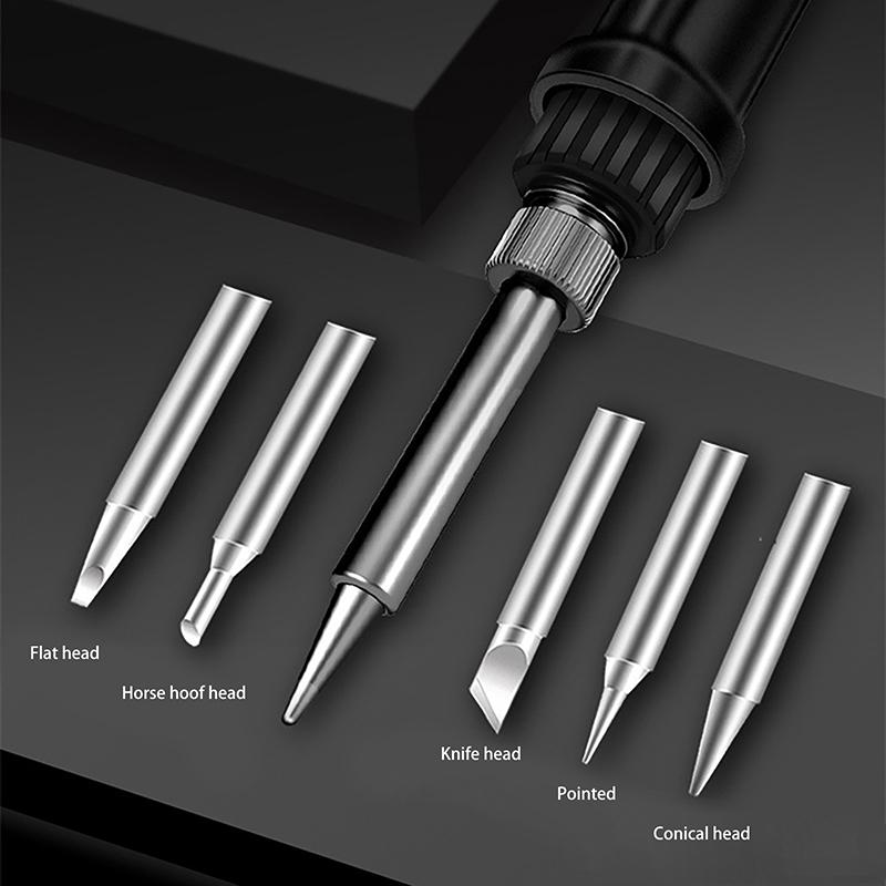 High-Quality Adjustable Temperature Digital Electric Soldering Iron 110V/220V, US/EU Plug, Suitable for Welding Tasks