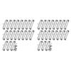 ABNO-Pack Of 40 Clipboard Clips 12Cm Fittable Metal Cardboard Clip Hooks For Office, Craft Project Use