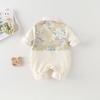 Autumn Long Sleeve Baby Hanfu Romper - Chinese Style Tang Suit for Newborns