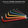 7Pcs Bicycle Hex Key Set Colorful Hexagon Spanner Flat Ball Opening Wrench MTB Road Bike Repair Tool Kit 1.5/2/2.5/3/4/5/6mm