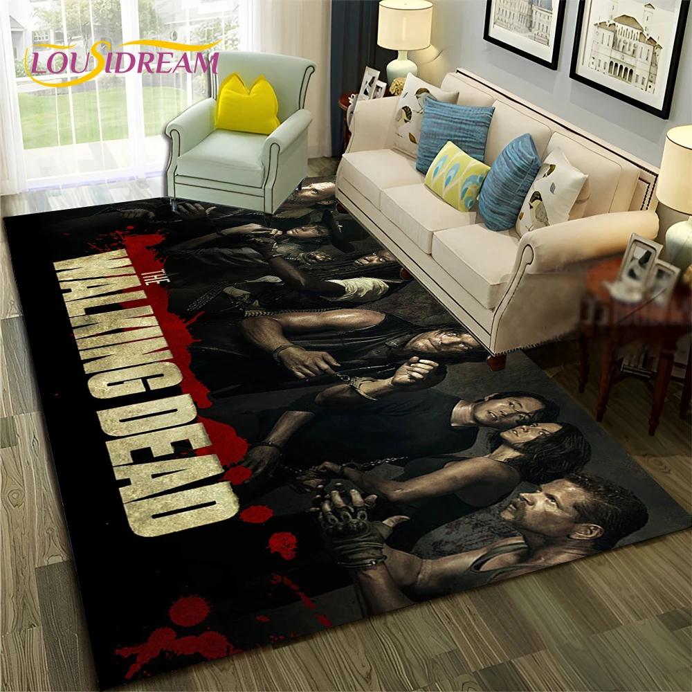 TWD The Walking Dead Rick Horror TV Carpet Rug for Home Living Room Bedroom Sofa Doormat Decor,kids Area Rug Non-slip Floor Mat