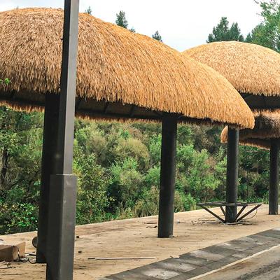 Simulated Palm Thatch Home Roofing Panel Covers Artificial Straw Mat Roof Carpet Trim Garden Landscape Decorative Material Tool
