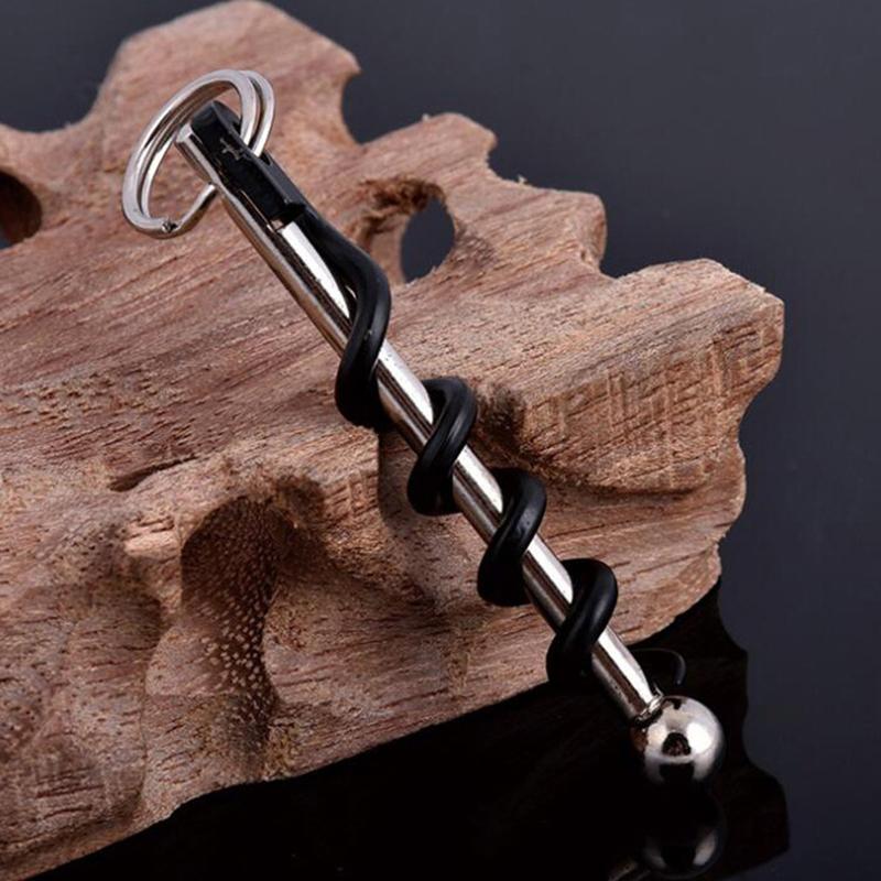 Otvírák na láhve Venkovní mini Edc korkový šroub Otvírák na láhve na červené víno Nástroj na klíče Multifunkční nástroj pro kempování