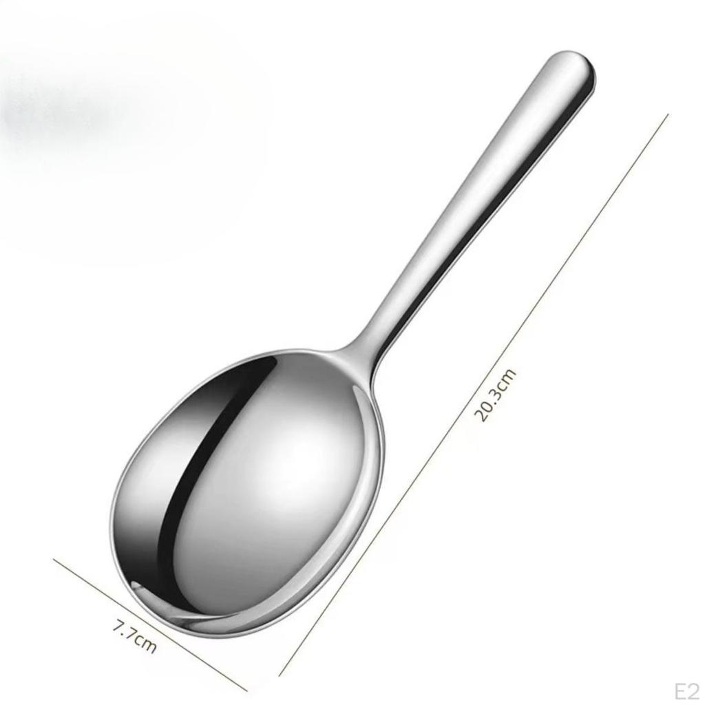 Rice Spoon Food Serving Convenient Multifunction Cooking Utensil Stainless Steel Nonstick for