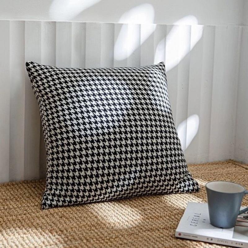 

Простая французская подушка в стиле легкой роскоши, скандинавская геометрическая подушка, однотонная подушка, подушка для дивана, гостиной, спальни, подушка «Тыква» No pillow core