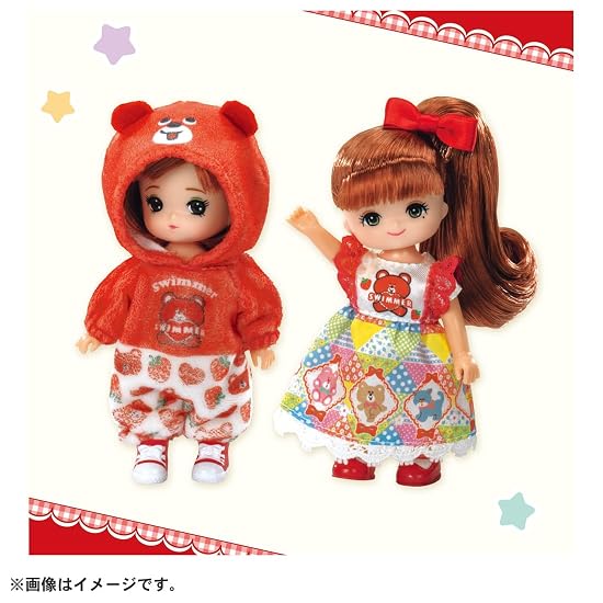TAKARA TOMY Licca-chan Doll SWIMMER Daisuki Miki-chan Maki-chan Dress-up Pretend Play Toy Ages 3 and