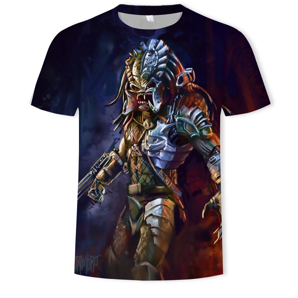 Movie The Predator 3D Printed Men's Cartoon T-shirt Men Women Harajuku Fashion Casual Oversized T-shirt Cool Tee Tops 6XL