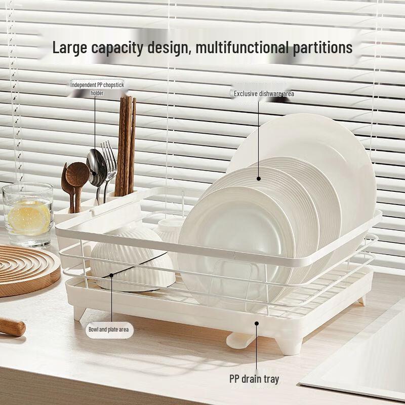 Moderner Abtropfständer aus Kunststoff mit Deckel