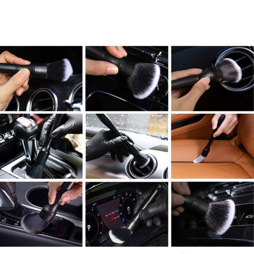 Auto Detail Brush, Car Detailing Brush Interior Duster, Car Interior Cleaning Brush Dusting Brush For Auto Home  Detailing Clean