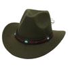Western Cowboy Hat New Tibetan Ethnic Woolen Jazz Hat Grassland Outdoor Sunshade Top Hat