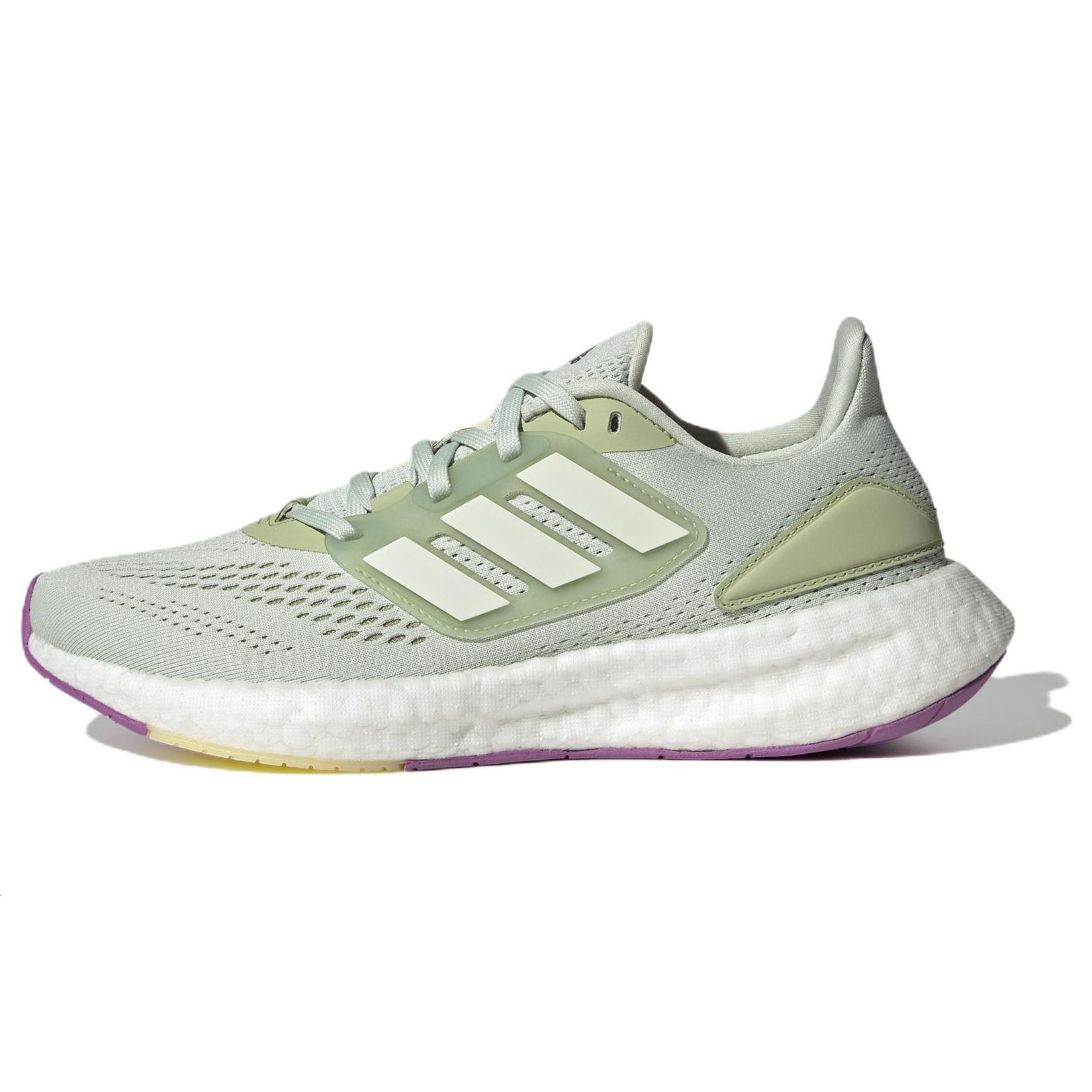 

Adidas PureBoost 22 Linen Green женские кроссовки Cloud-White Magic-Lime HQ1465 37⅓