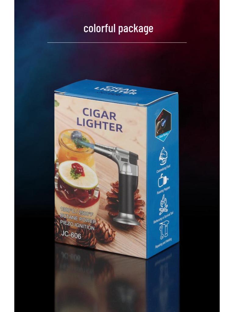 Portable Direct-Charge Cigar and BBQ Ignition Torch Lighter