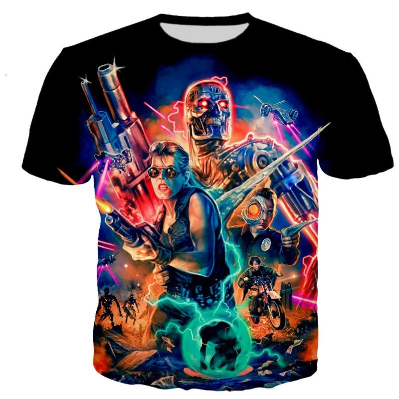 2025 Classic Movie Terminator T Shirt Men/women 3D Printed T-shirts Summer Fashoin Casual Harajuku Style Tshirt Streetwear Tops