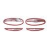 For Chevrolet Corvette C5 1998-2004 ABS Carbon Fiber Car Door Handle Cover Protective Sticker Car External Accessories