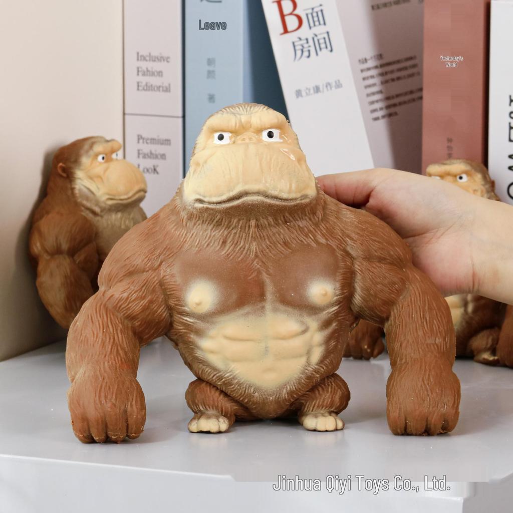 Herr. Wangs Gorilla Dekompressions-Squishy-Spielzeug - Langsam zurückfedernder Stressabbau