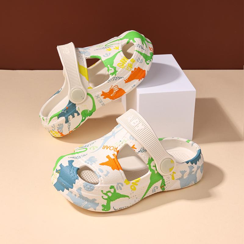 

Boys slippers, new thick-soled outerwear, children s soft-soled slippers, indoor home non-slip outerwear, anti-collision hole s 24