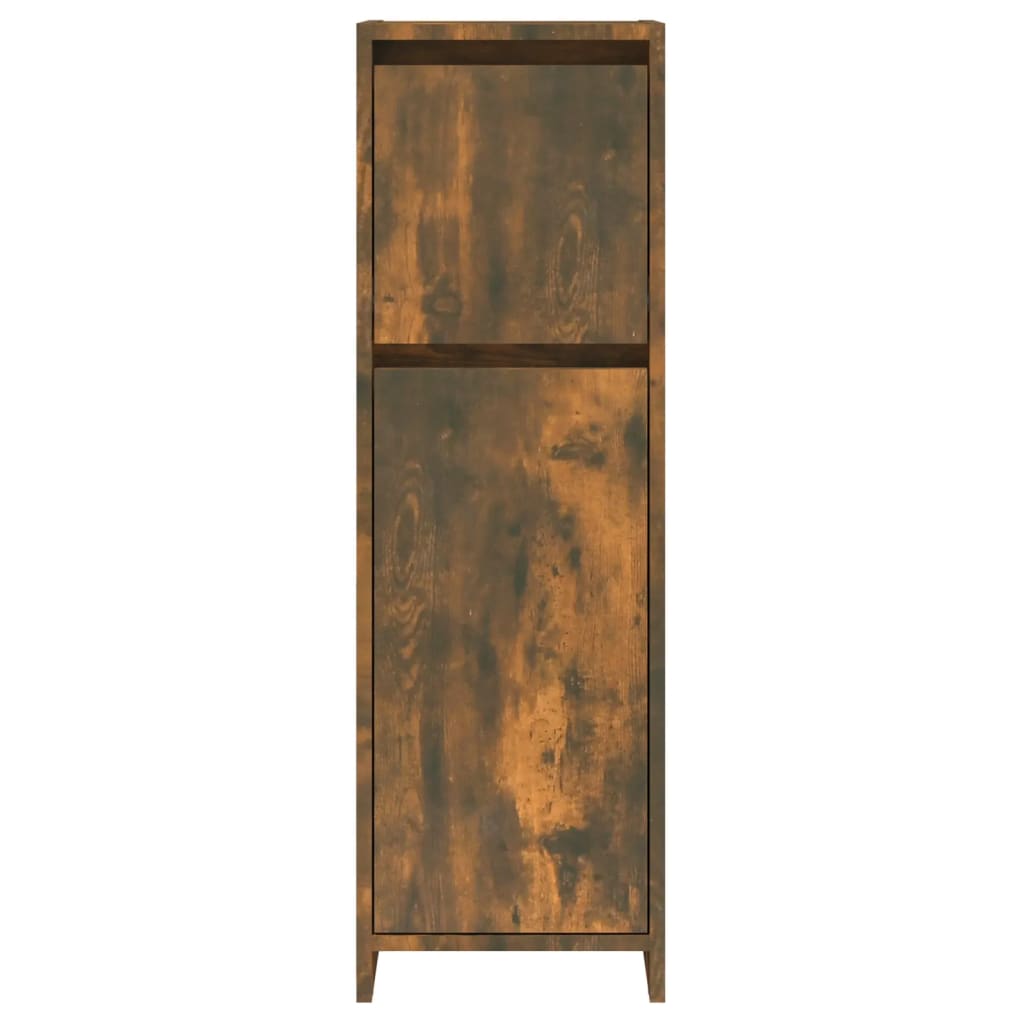 Schlichter Badezimmerschrank mit 1 Tür, 2 Ablagefächern und 1 Schublade, geeignet für verschiedene Räumlichkeiten, 30x30x95 cm