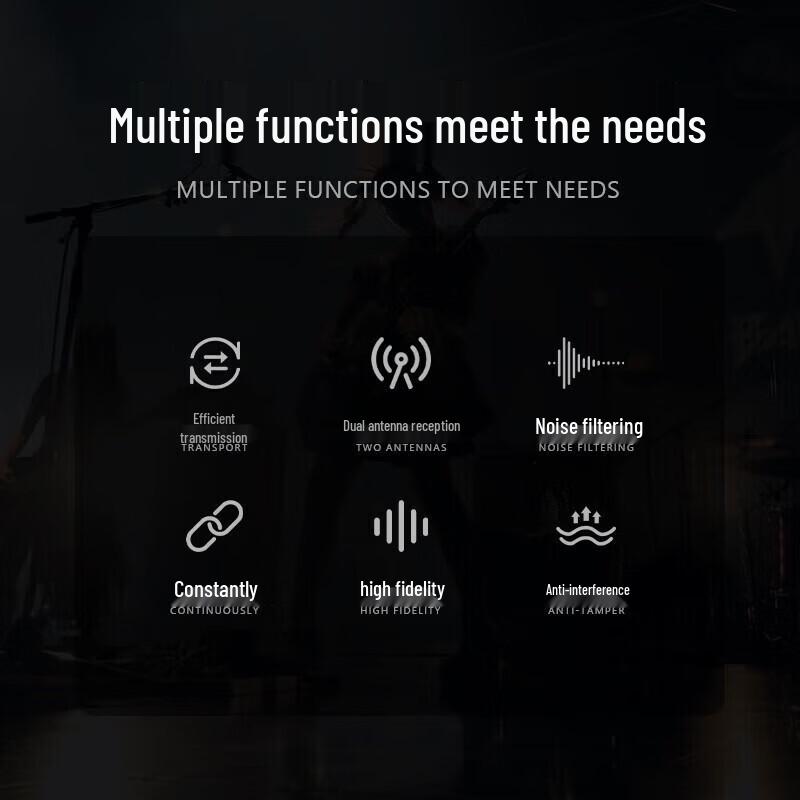Huidu MR-670 Professional Wireless Dual Lavalier Microphone System (CN version)