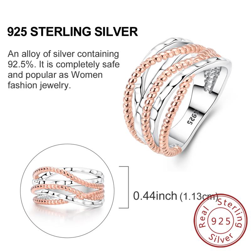 925 Silver Rings for Women Gold Shining Retro Heart Bow Star Ring Size 6 7 8 9 Wedding Anniversary Fashion Fine Jewelry