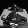 Fashion Rubber Slippers for Men Beach Hole Sandals Man Flat Casual Adult 2025 Fashion Comfortable Elegant Summer Sale Shoes