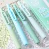 4pcs Pocket Gel Pens Set 0.5mm Ballpoint Smooth Black Ink for Office And School Writing