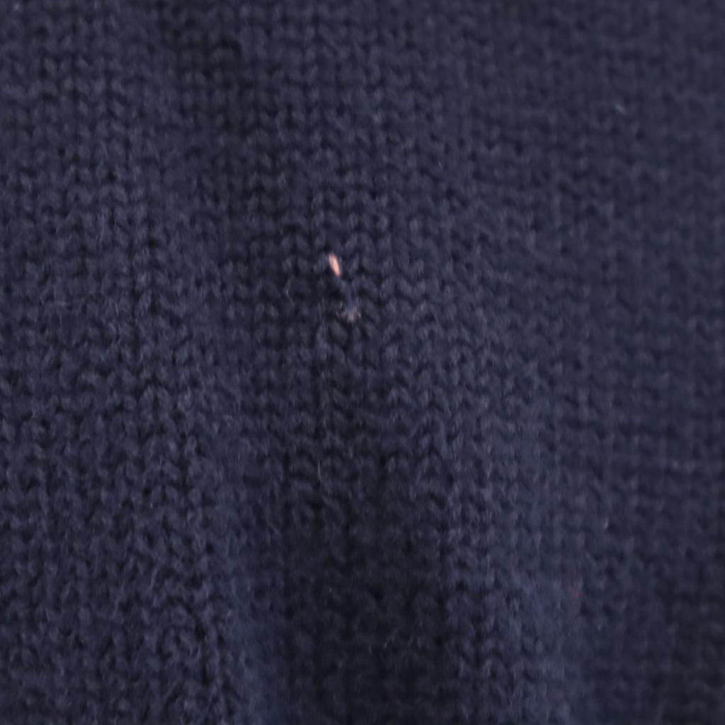 LAUREN RALPH LAUREN Long sleeve Shawl collar sweater M Navy knit Women Used