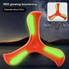 Brinquedo de Disco Voador Esportivo ao Ar Livre Boomerang Luminoso de Eva Dardo de Retorno Spinner Cruzado de Três Folhas Jogo Interativo