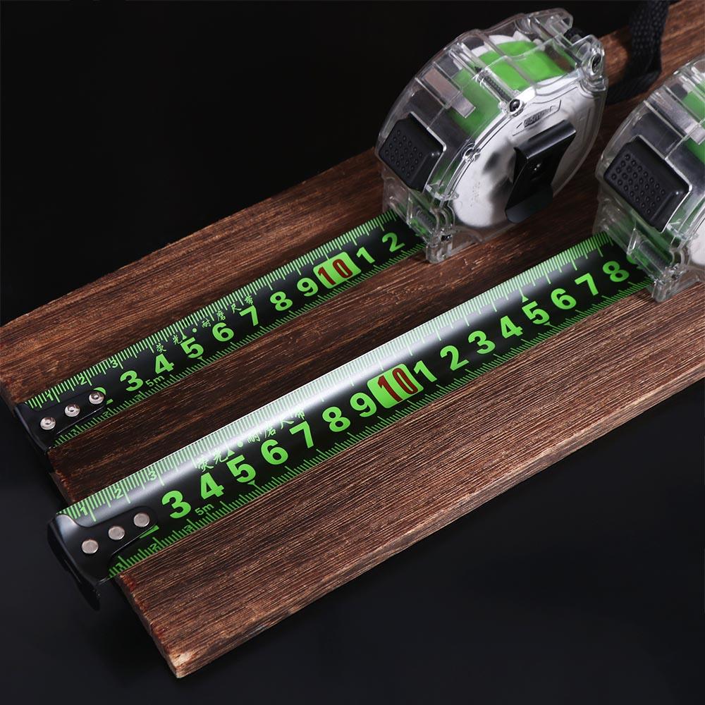 Fluorescent Tape Measure Self Locking Measuring Tape Retractable   Widened Meter Ruler