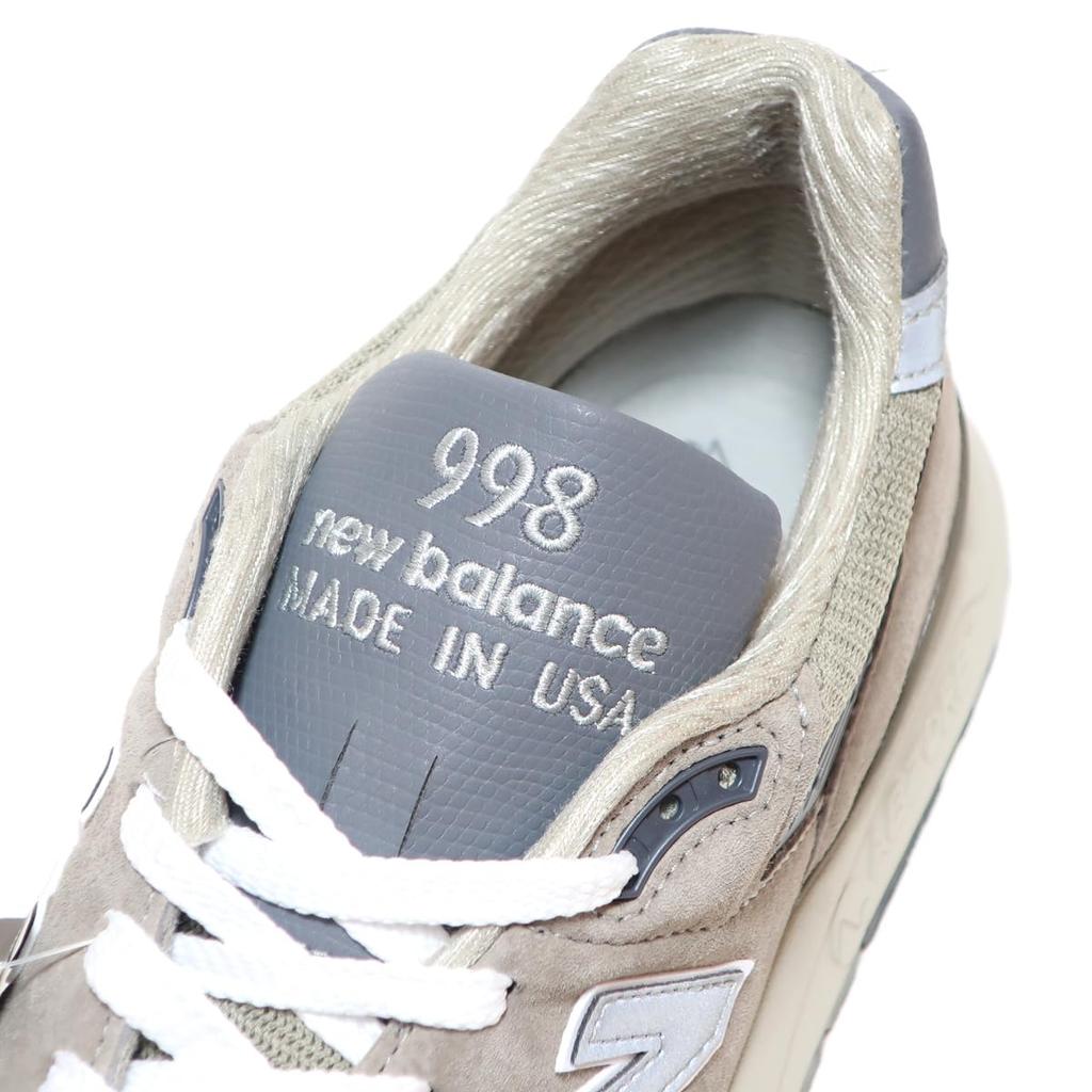 Sneakers IN In Shoe Size Numerical [New Balance] Men's [U998GR] [MADE USA] [Made USA] [GRAY] [Gray] [WIDTH D] (Japanese Dimensions, Adult, Value, 28.5