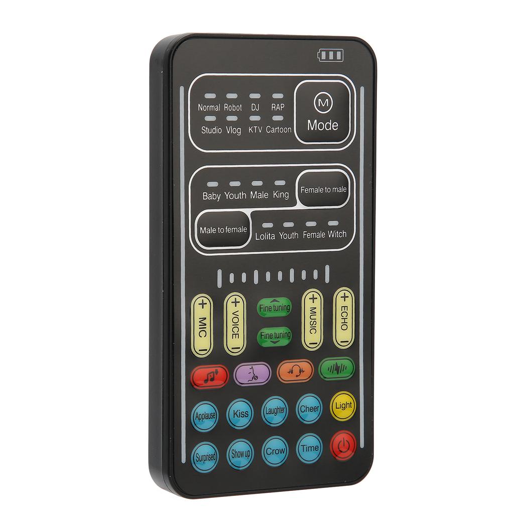 Voice Changer PC 450mah 5V Multifunctional Portable Sound Changer Mini Sound Card for Mobile Phone Computer Game