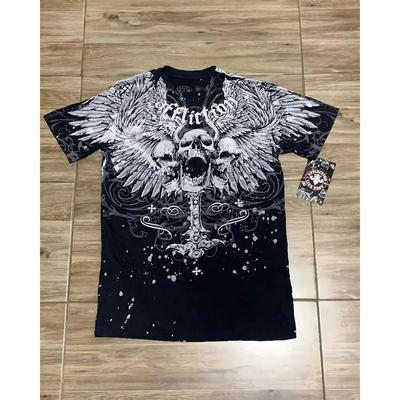 The 2025 Summer New Men's T-shirt Features Outdoor Street Fashion Casual Comfort Breathability and 3D Skull Pattern Printing