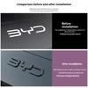 BGY1 For BYD Song Plus DMI Seal U Sealion 6 Black Front Emblem Modification Black Warrior Car Badge Covering Styles Logo
