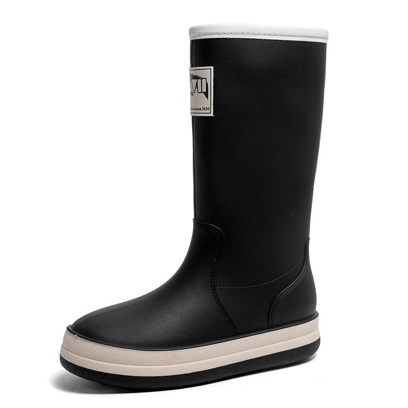 Outdoor rain shoes men, women and children parent-child couple fashion wear waterproof and non-slip water shoes fishing shoes