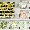 Tropical Fresh Fruit Shower Curtain Bathroom Waterproof Polyester Lemon Pineapple 3D Printing Curtains For Bathroom Shower
