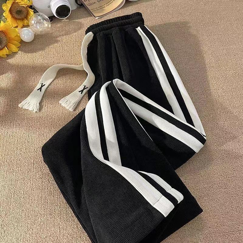 

Мужские осенне-зимние вельветовые полосатые прямые повседневные брюки 4XL 175-190 jin