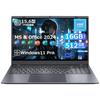 ZENAERO Laptop with Office Celeron N5095 Up To 16GB 512GB 1080P X Windows 11 Fingerprint 5G English Keyboard and Numeric Ideal for Beginners and Video