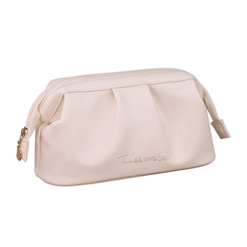 Wide-open Women Cosmetic Bag Handheld Toiletry Storage Bag Ins Makeup Organizer  Travel