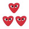 1 Set Stickerei-Patch Feine Verarbeitung Breite Verwendung Stoff Aufnäher Herzform DIY Aufkleber Applikation Kleidung Zubehör