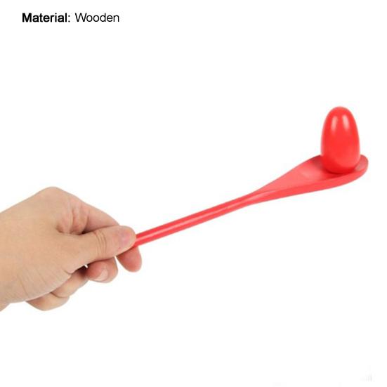 Balance Spoon Egg Lightweight Kids Toy Wood Egg Relay Race Balance Game for Training