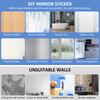6/10PCS/Set Self Adhesive Mirror Sheets Flexible Non Glass Mirrors Removable Mirror Wall Sticker 3D Wall Decor Home Room Bedroom