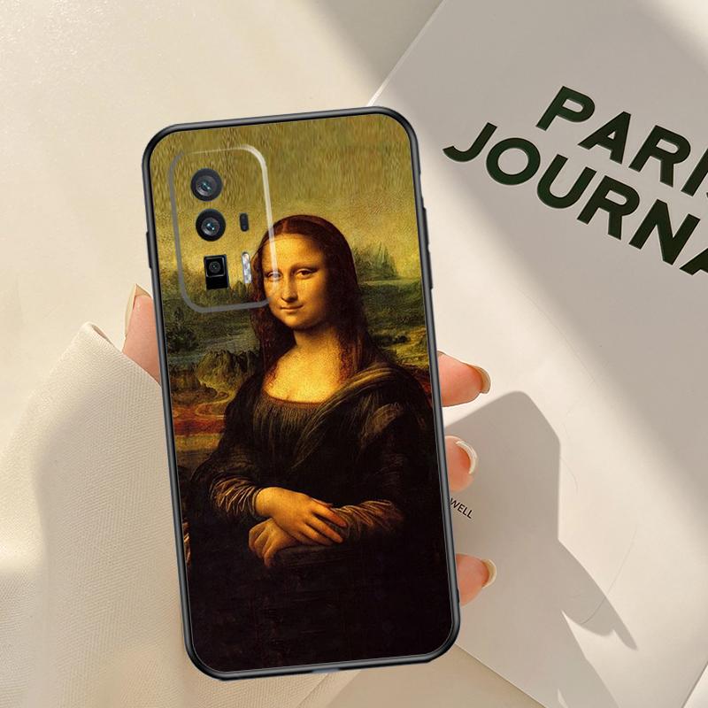 Leonardo da Vinci Mona Lisa Art Case For Xiaomi 14 15 Ultra 13T 14T 15T 17 Pro Max POCO X7 X5 X6 Pro F5 F6 F7 F8 Pro Coque