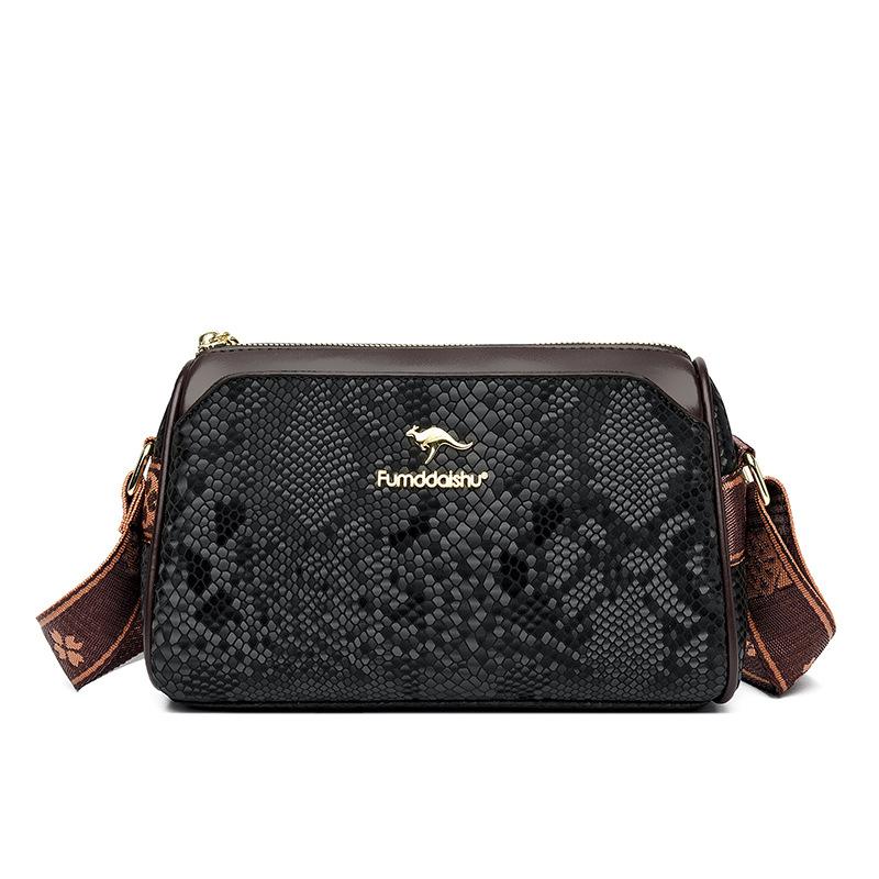 

Women s bags new trendy fashion versatile portable soft leather texture travel shoulder messenger bag чёрный