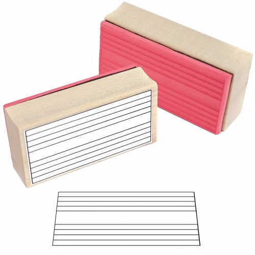 Piano Staff Rubber Stamps - Save Time! (Double Stuff)