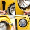 2pcs Metal 7 Inch Headlight Ring Mounting Bracket Retaining Replacement Parts Compatible For Tj