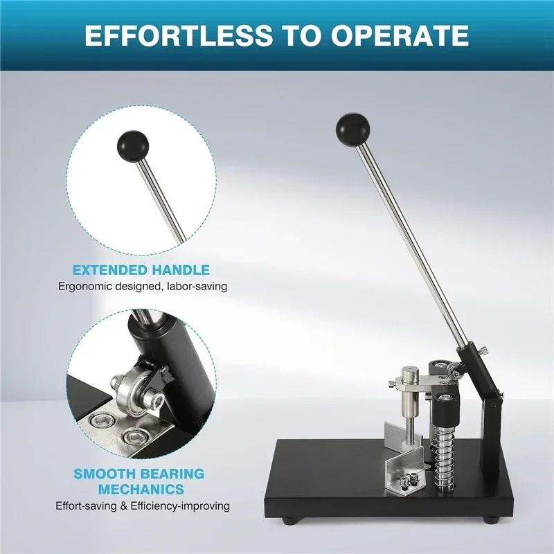 Metal Corner Rounder Cutter R6 R10 Heavy Duty Manual Cutting Fillet Machine for Paper Holding Printing Packaging Industry